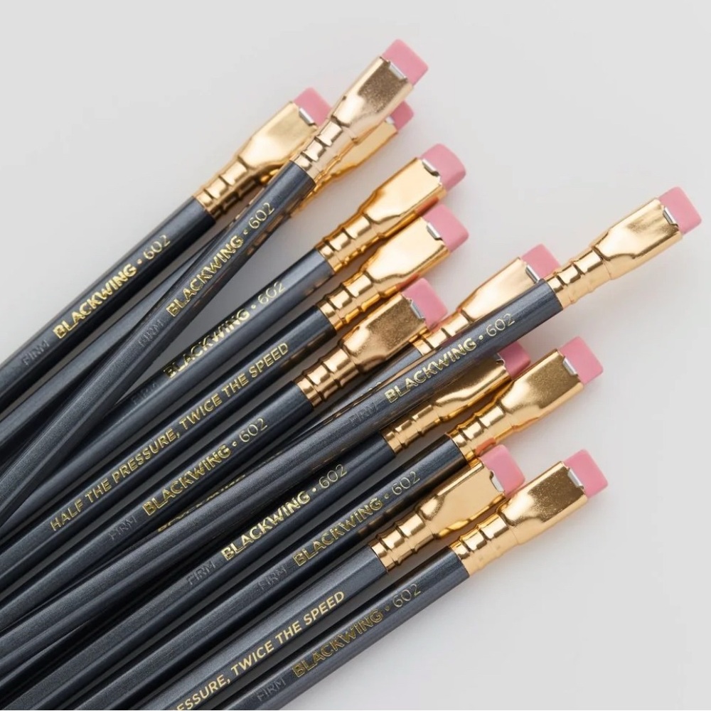 New Blackwing 602 Pencils - Set of 12 - Gunmetal Finish